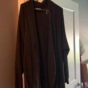 Maurice’s long black cardigan